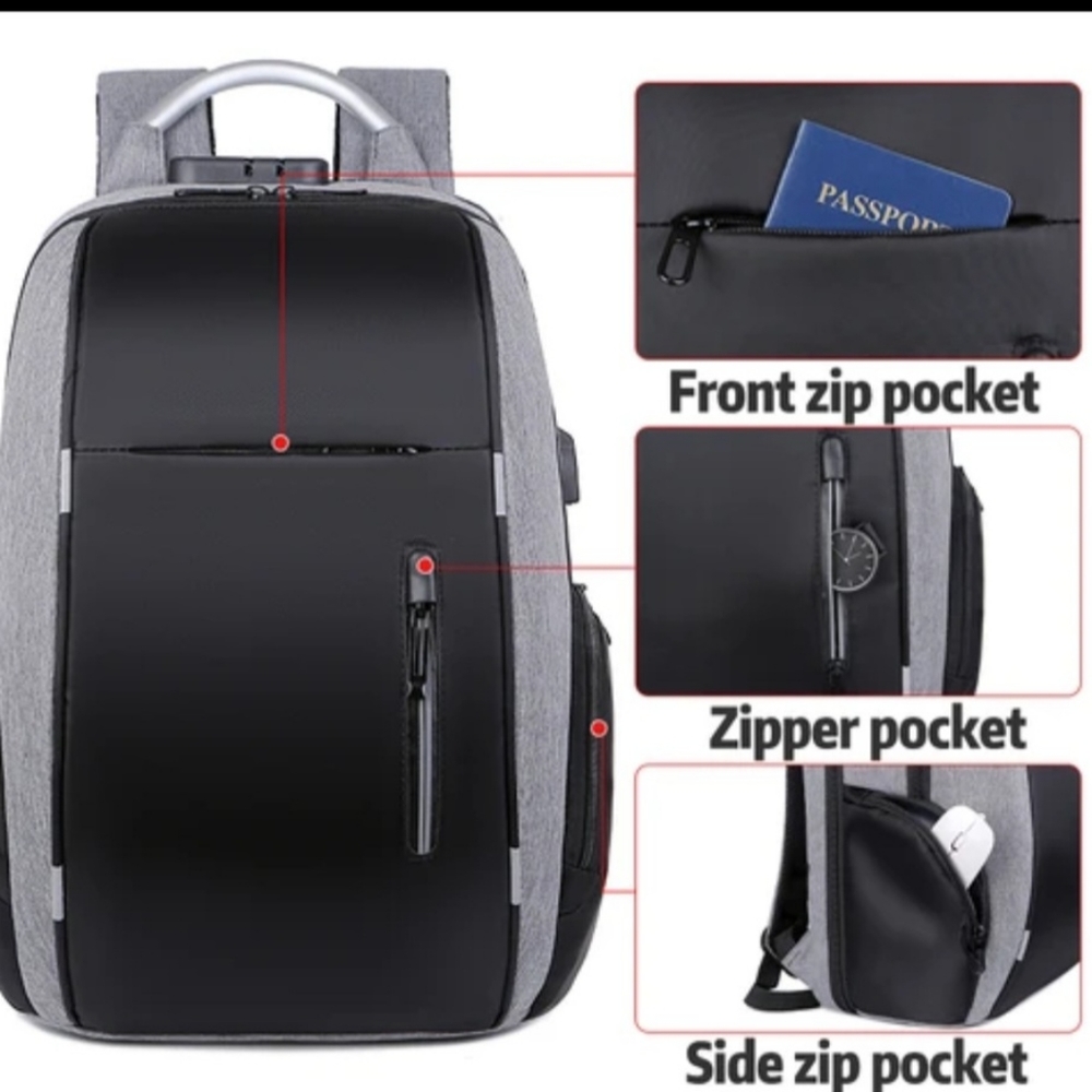 Anti-theft backpack - Picture 3 of 6